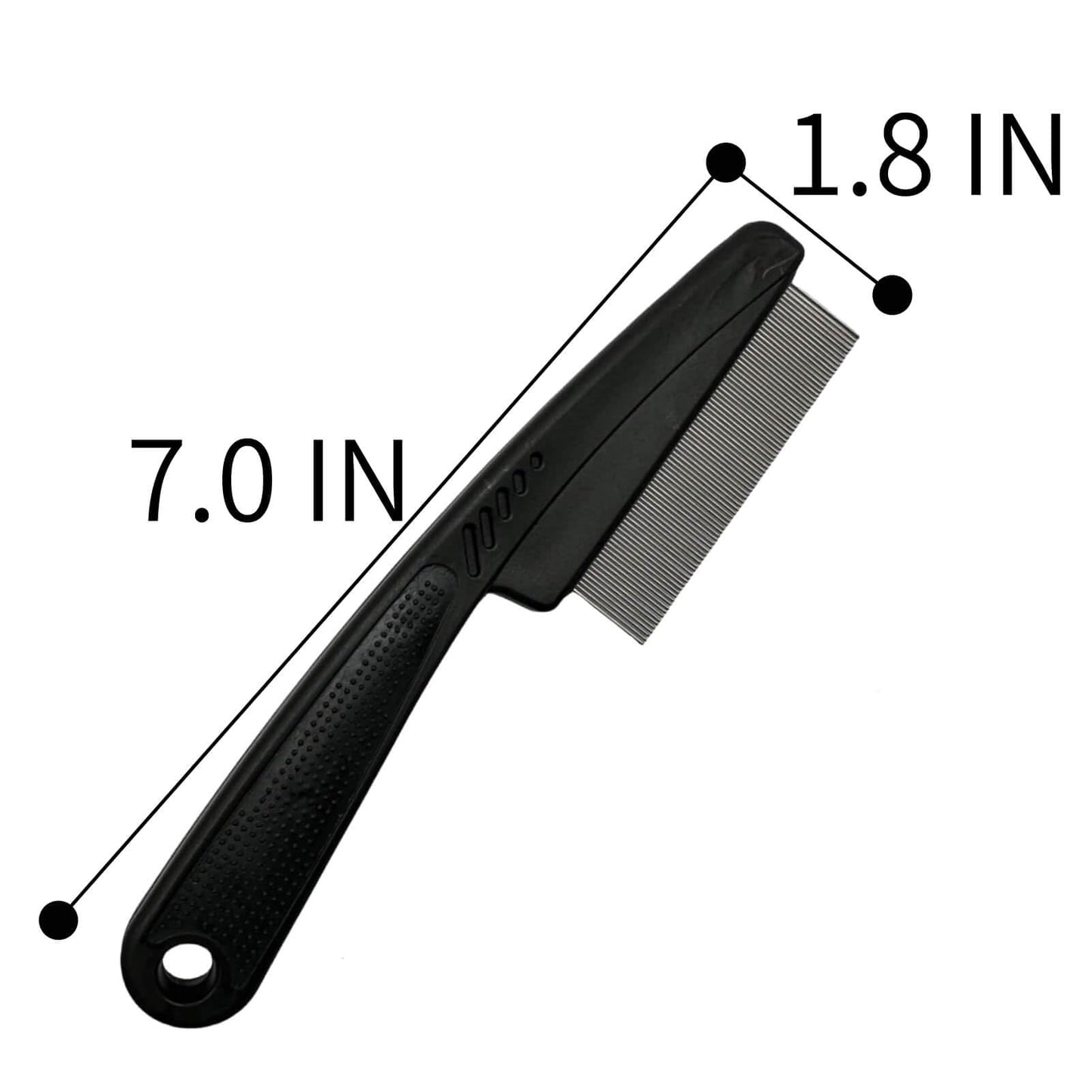 Yumflan dandruff comb ergonomic non-slip handle detail