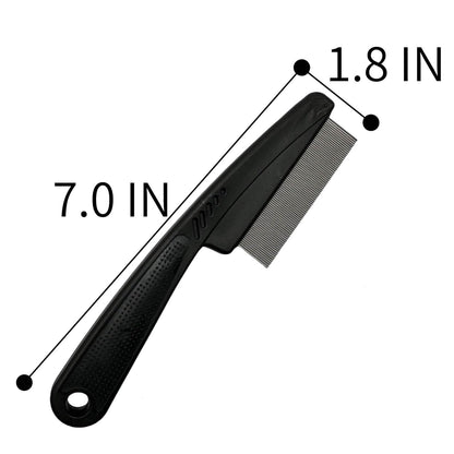 Yumflan dandruff comb ergonomic non-slip handle detail