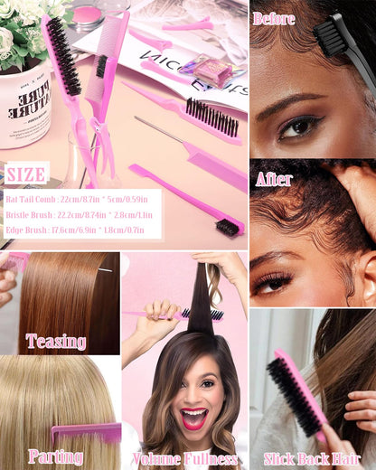 Educational graphic showing how to use the hair wax stick