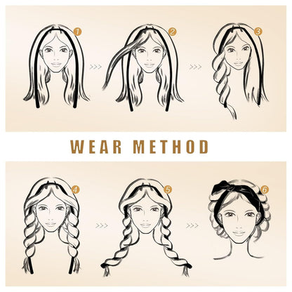 Fgail heatless curler kit elements laid out showing flannel material texture