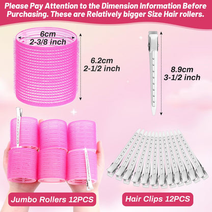 Close up of the textured self-grip material on the hot pink hair styling rollers