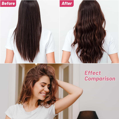 Heatless blowout hair rollers set for creating voluminous hairstyles at home