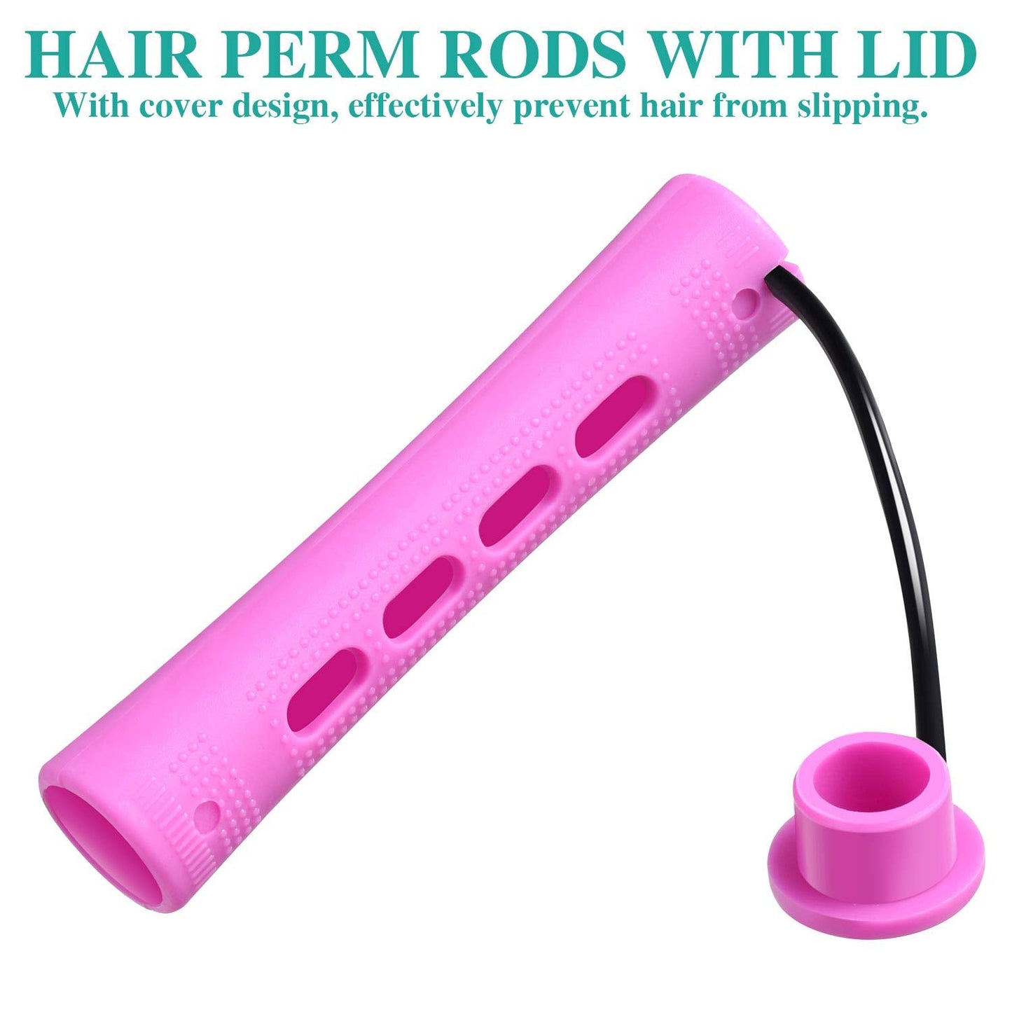 Sixty pieces of WILLBOND hair rollers arranged on a styling table
