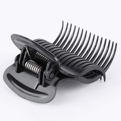 Tbestmax styling clips securing a jumbo hot roller without leaving crimp marks on hair