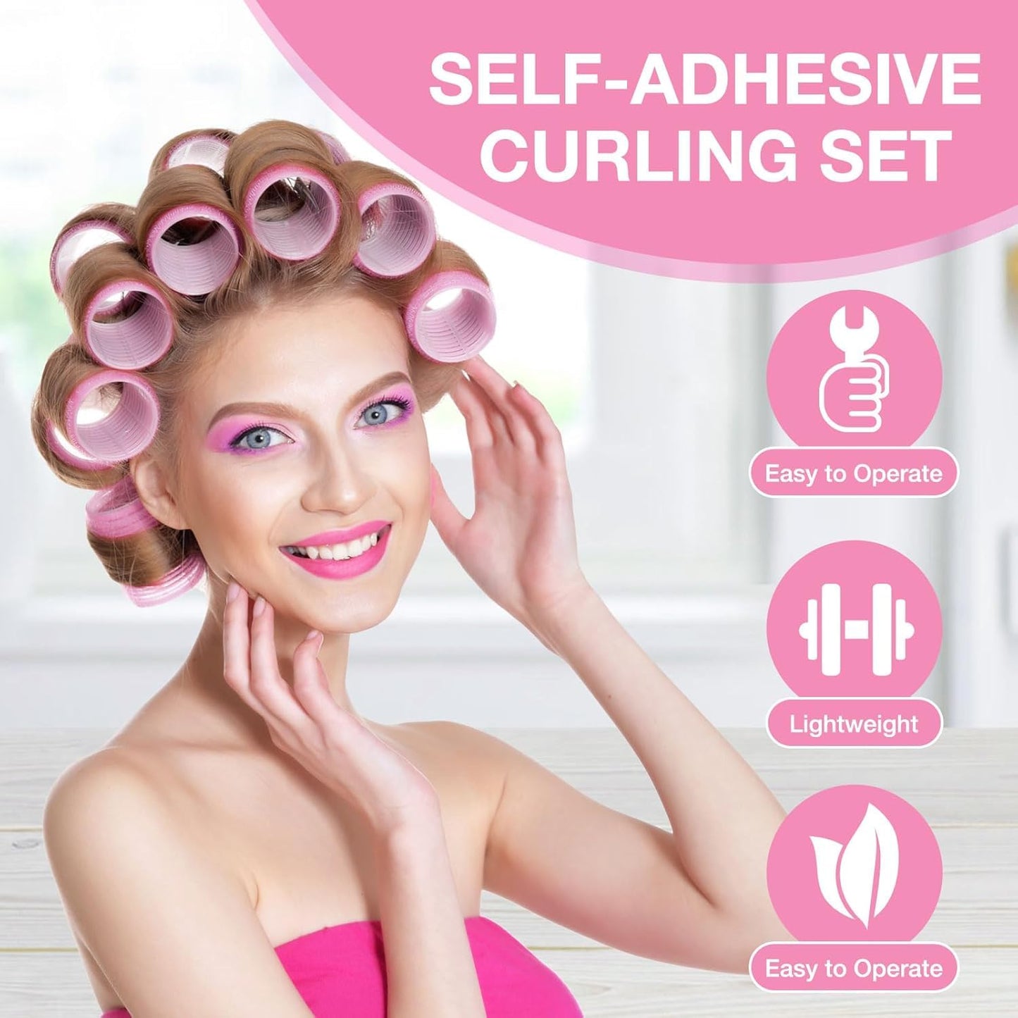 FATHBOOD AnJOLi sixty pieces hair styling rollers set packed inside its neat storage bag