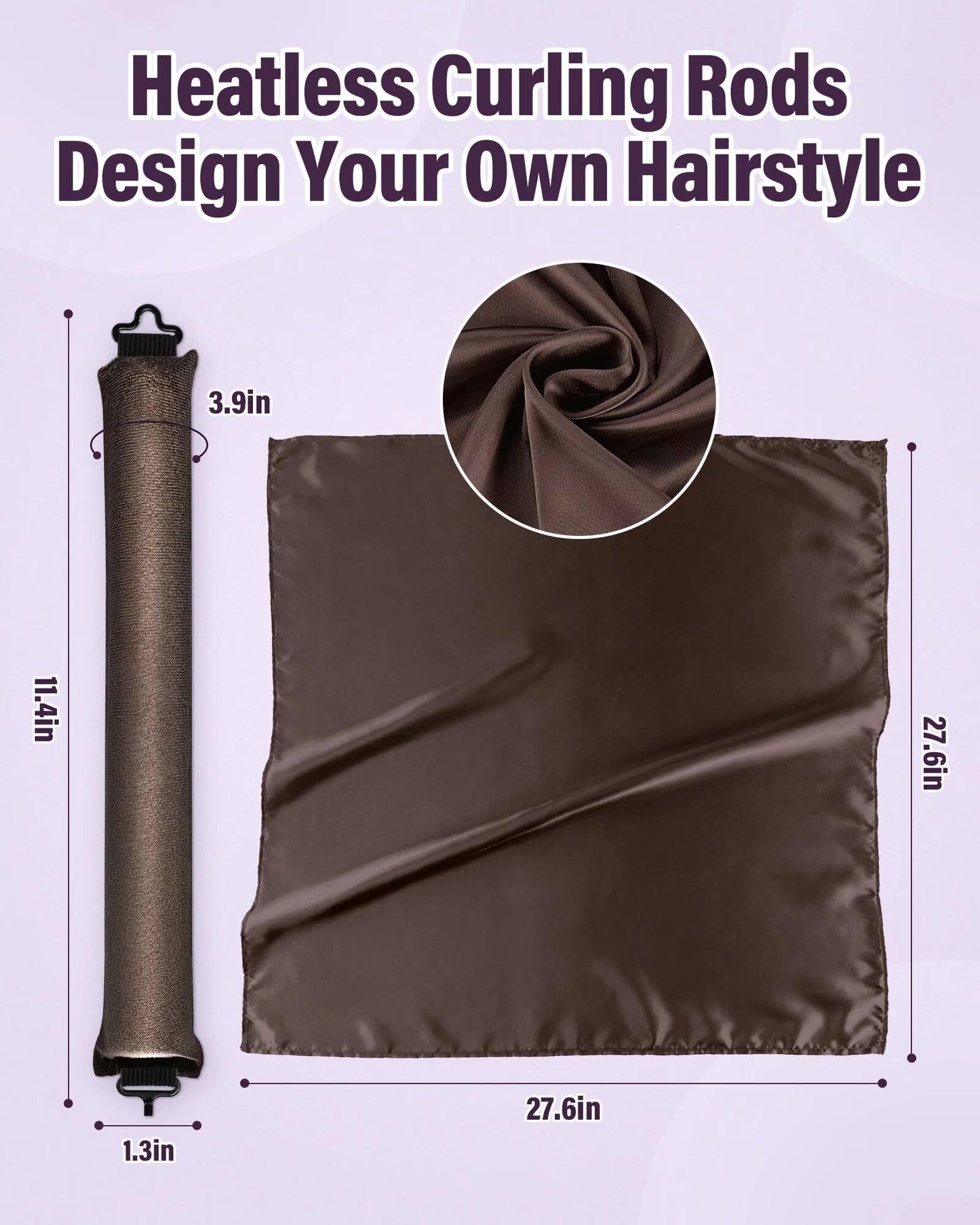 Heat-free blowout hair styling accessories for long and medium hair