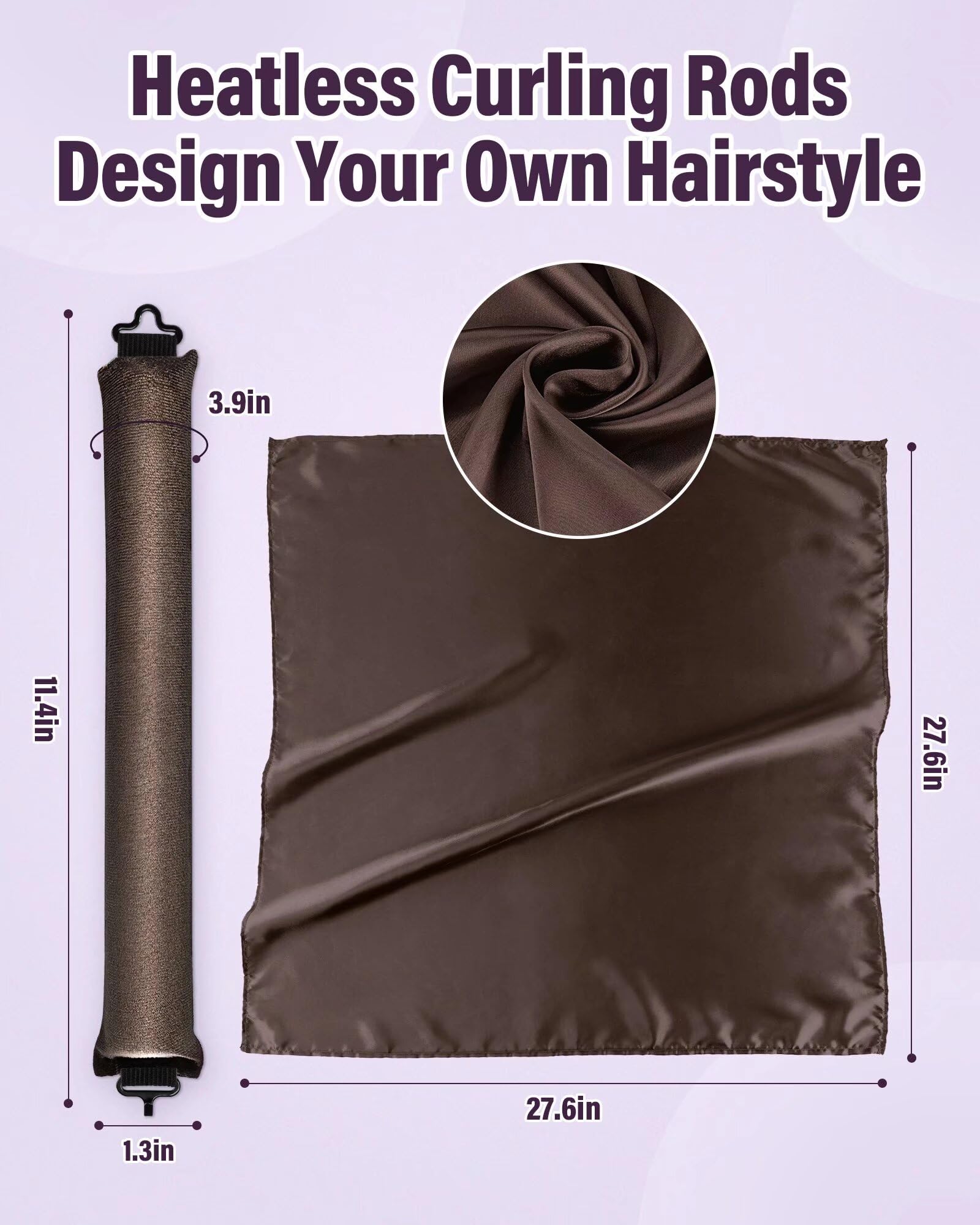 Heat-free blowout hair styling accessories for long and medium hair