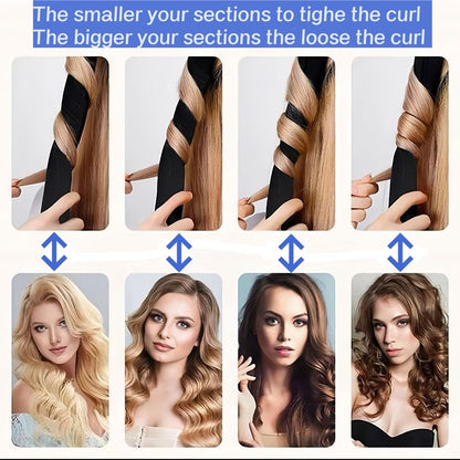 Close up view of the soft premium satin fabric on the YiQiYi hair curler headband.