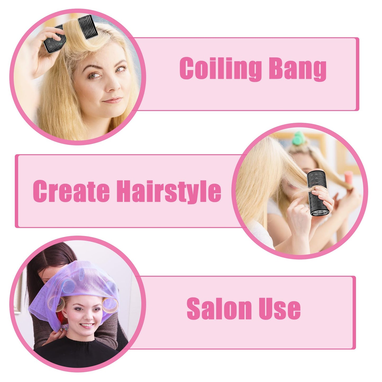 WILLBOND thermal self grip roller set demonstrating root lift and blowout styling results.