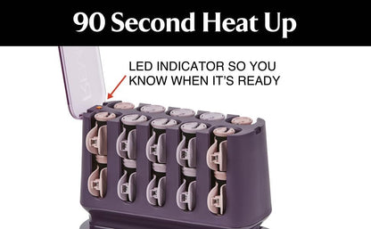 Remington professional hair setter roller rack with bright LED indicator light illuminated