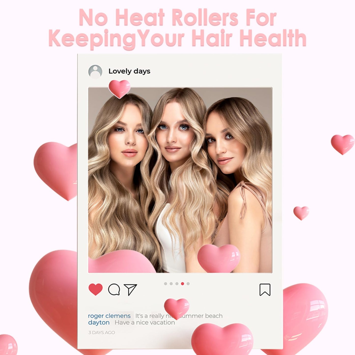 Authentic ARTIRNANOG imported hair roller pack highlighting the lightweight design suitable for overnight sleeping curls.