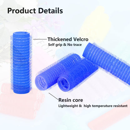 Authentic Moodkey hair curler rollers showing the premium velcro texture and cylindrical design