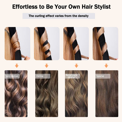 USA imported CORATED curling rod styling kit for bouncy salon style waves.