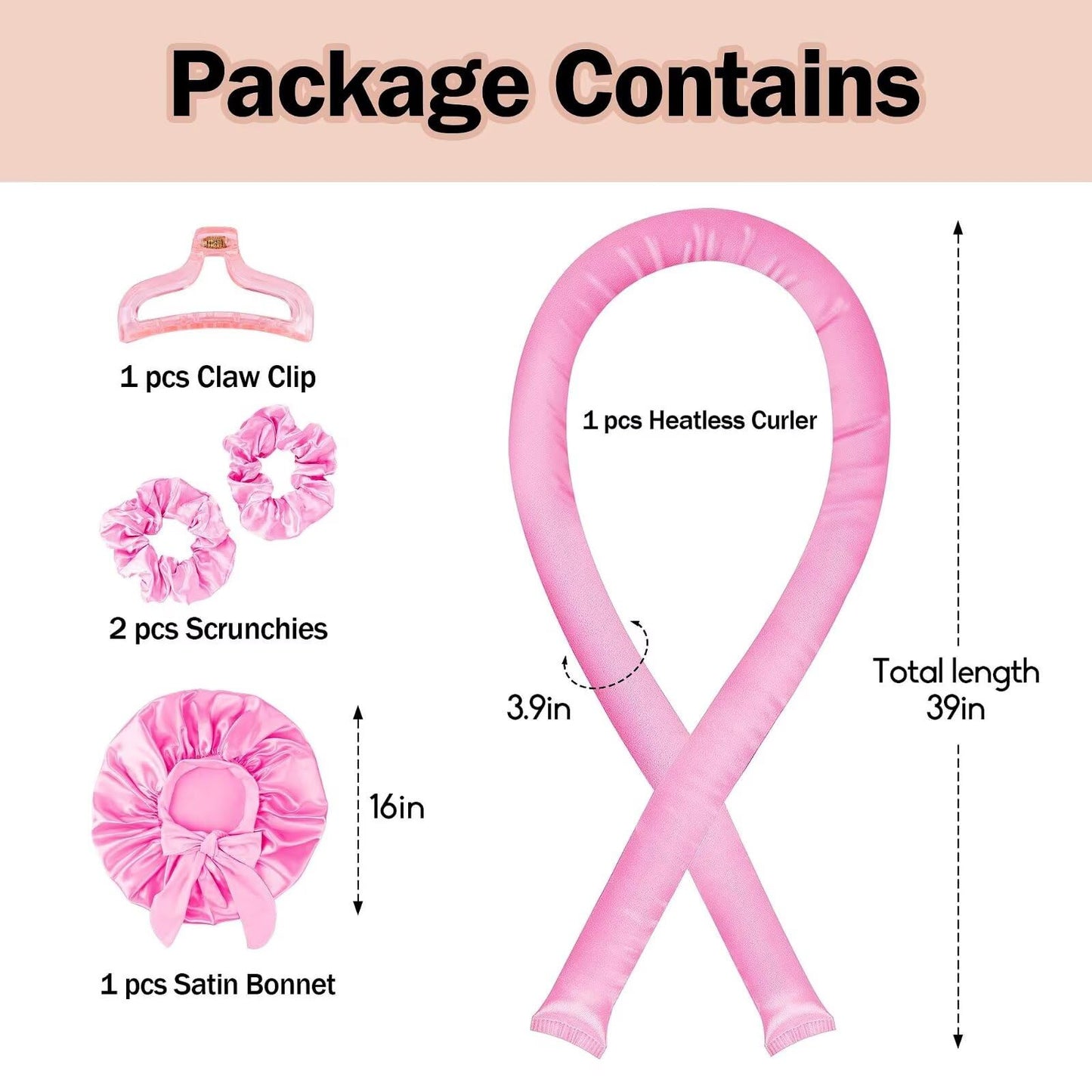 Close up view of the soft foam core and satin material of Seritant curler