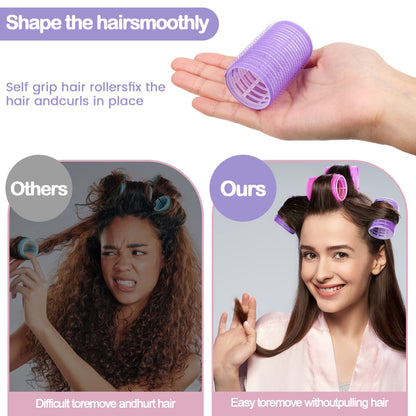 Premium stainless steel duckbill clips included in the ELASO hair styling set