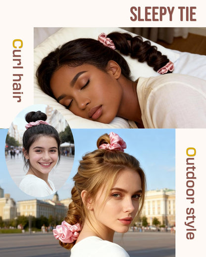 The complete BONNET QUEEN heatless curls set displayed neatly against a clean background