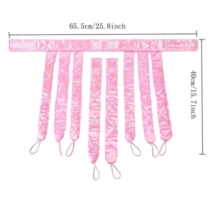 Soft satin texture and premium sponge interior of the JYHi octopus hair roller.