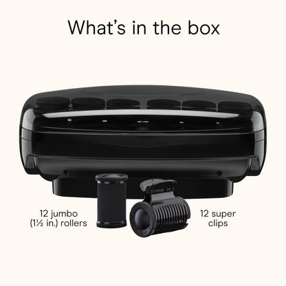 A single one and a half inch ceramic hair roller securely fastened with its dedicated clip