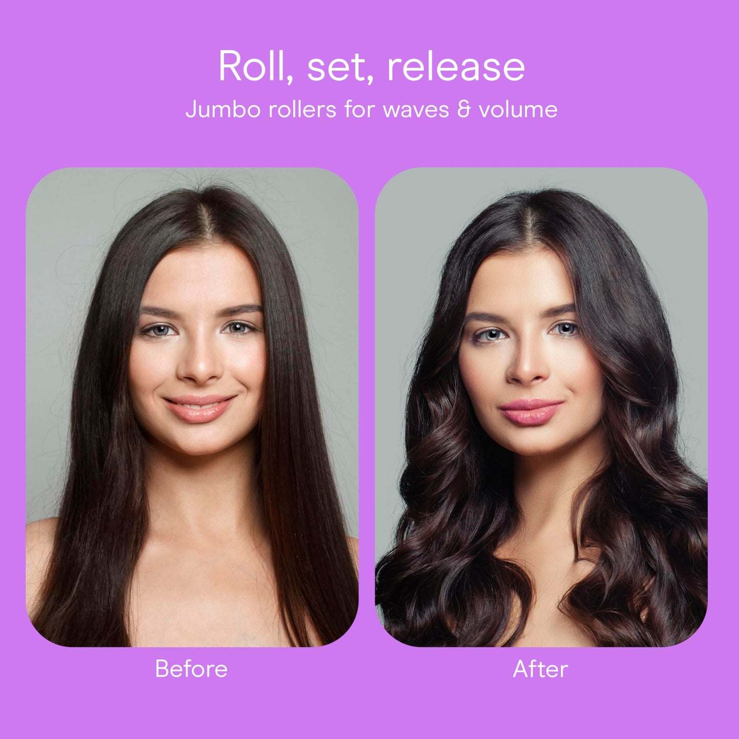 Complete packaging of the Conair hot rollers for long medium and short hair volume kit