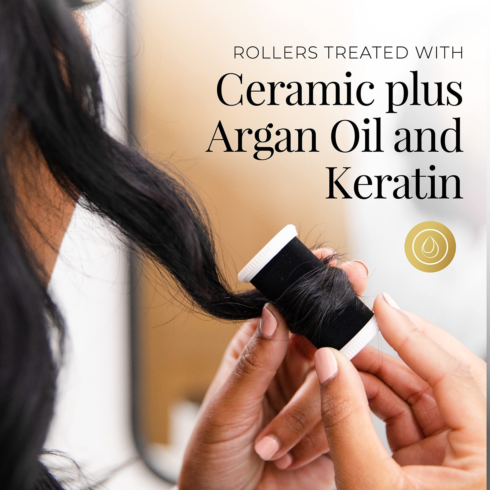 Packaging box for the Remington Shine Therapy argan oil and keratin treated hair setters