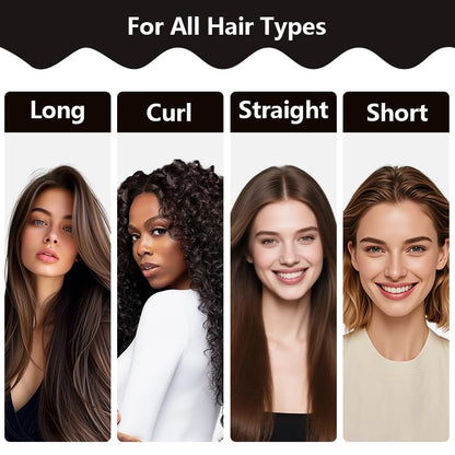 Packaging layout of the authentic USA imported NEW NOAM overnight blowout set in brown