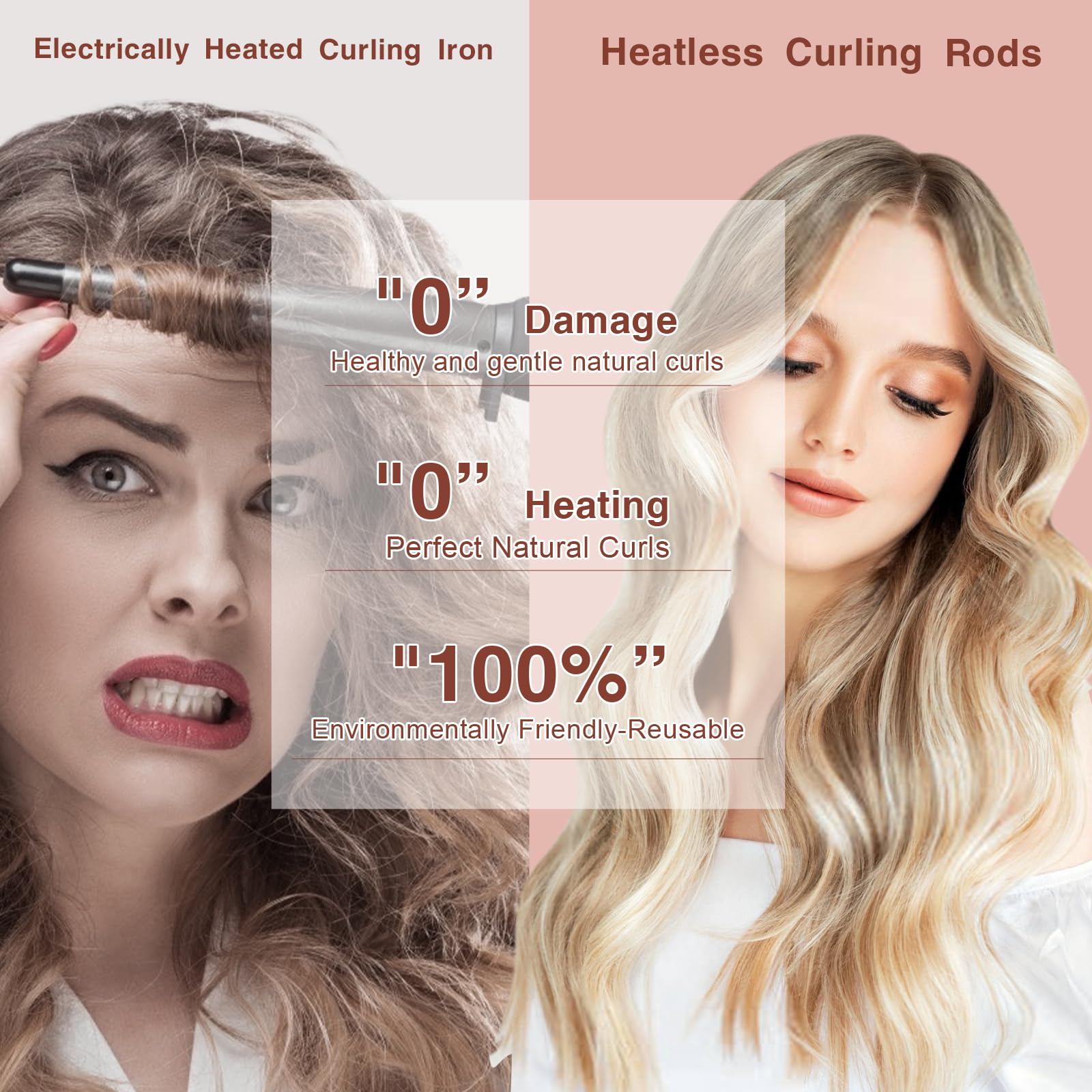 Demonstration view of the included silk styling scarf wrapped securely for overnight protection