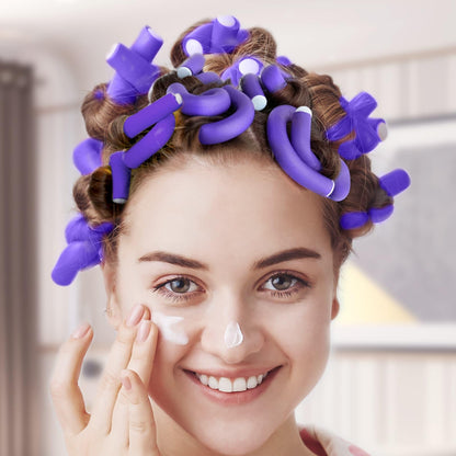 Close up view of the high quality flexible foam sponge hair styling rollers