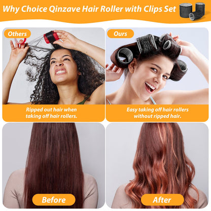 Before and after results using different sizes of self locking grip rollers