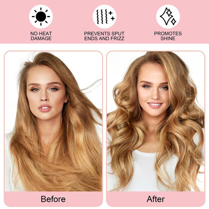 Extra long sixty inch soft hair curlers for long hair medium hair styling set.