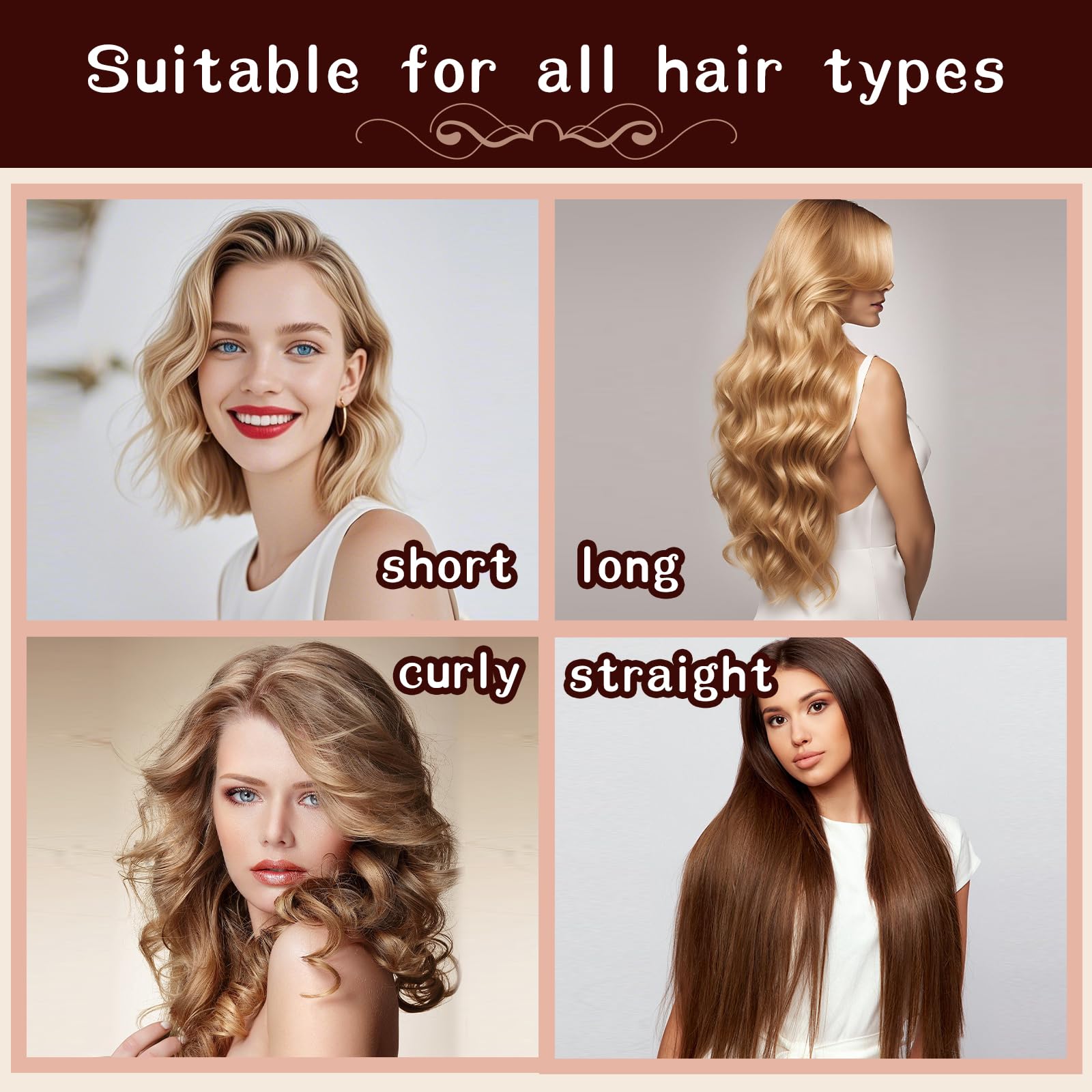 Authentic USA imported HAIOLORPRO heatless blowout curler set displayed against a clean background.