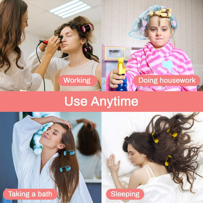 Pack of thirty six pieces heatless styling tools suitable for creating overnight bouncy curls.