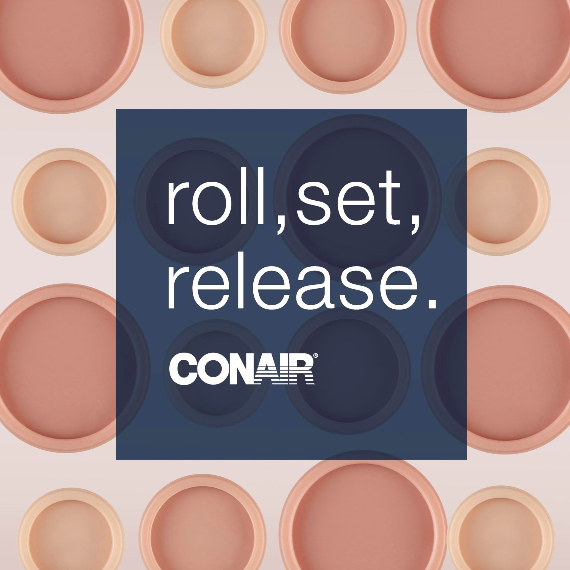 Stainless steel clips for Conair hair rollers demonstrating secure placement on a pink ceramic roller section.