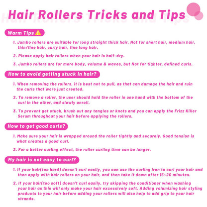Close up of the textured self holding material on the jumbo hair curler