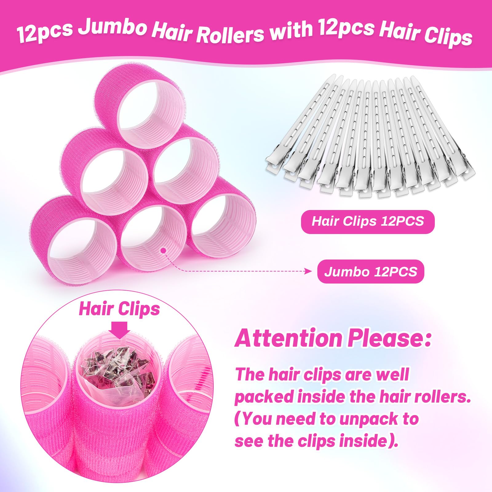 Acejoz sixty millimeter hair rollers being used to create root lift and volume