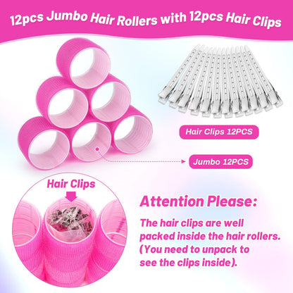 Acejoz sixty millimeter hair rollers being used to create root lift and volume