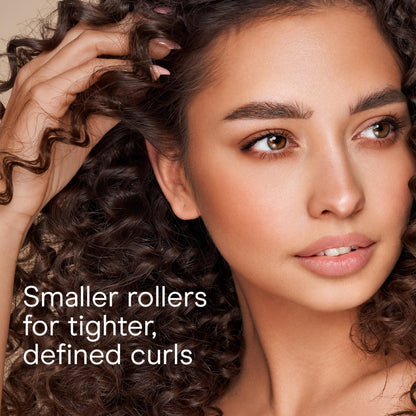 Spongy texture hair styling rollers designed for comfortable sleeping and volume building.