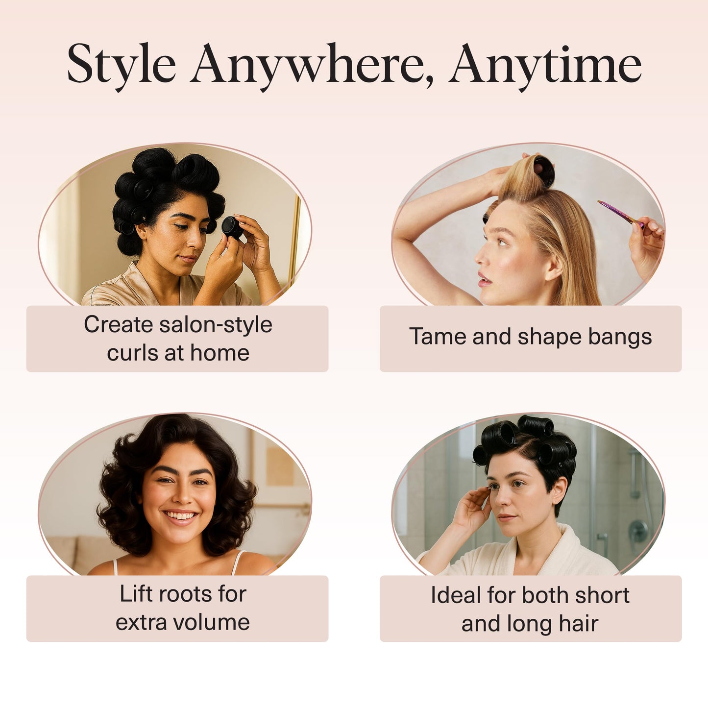 Professional quality Kitsch thermal hair curlers for frizz free styling