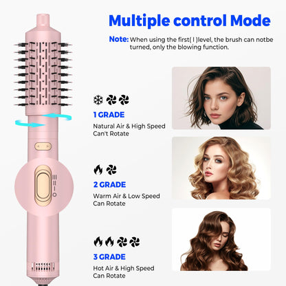 Trylater multi functional rotating styler highlighting the two directional rotation buttons on the handle