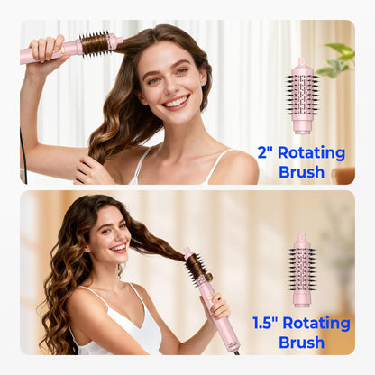 Trylater hair volume brush demonstrating the tourmaline ceramic bristles design