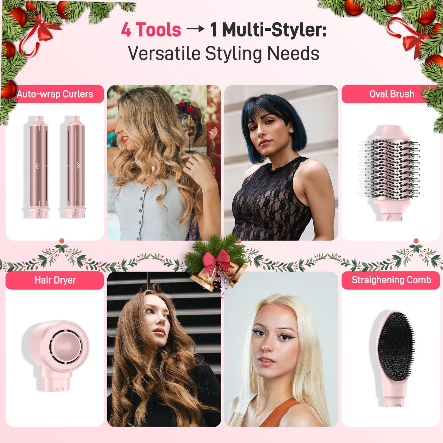 MESCOMB multi functional travel hair dryer showing the 110000 RPM high speed motor base