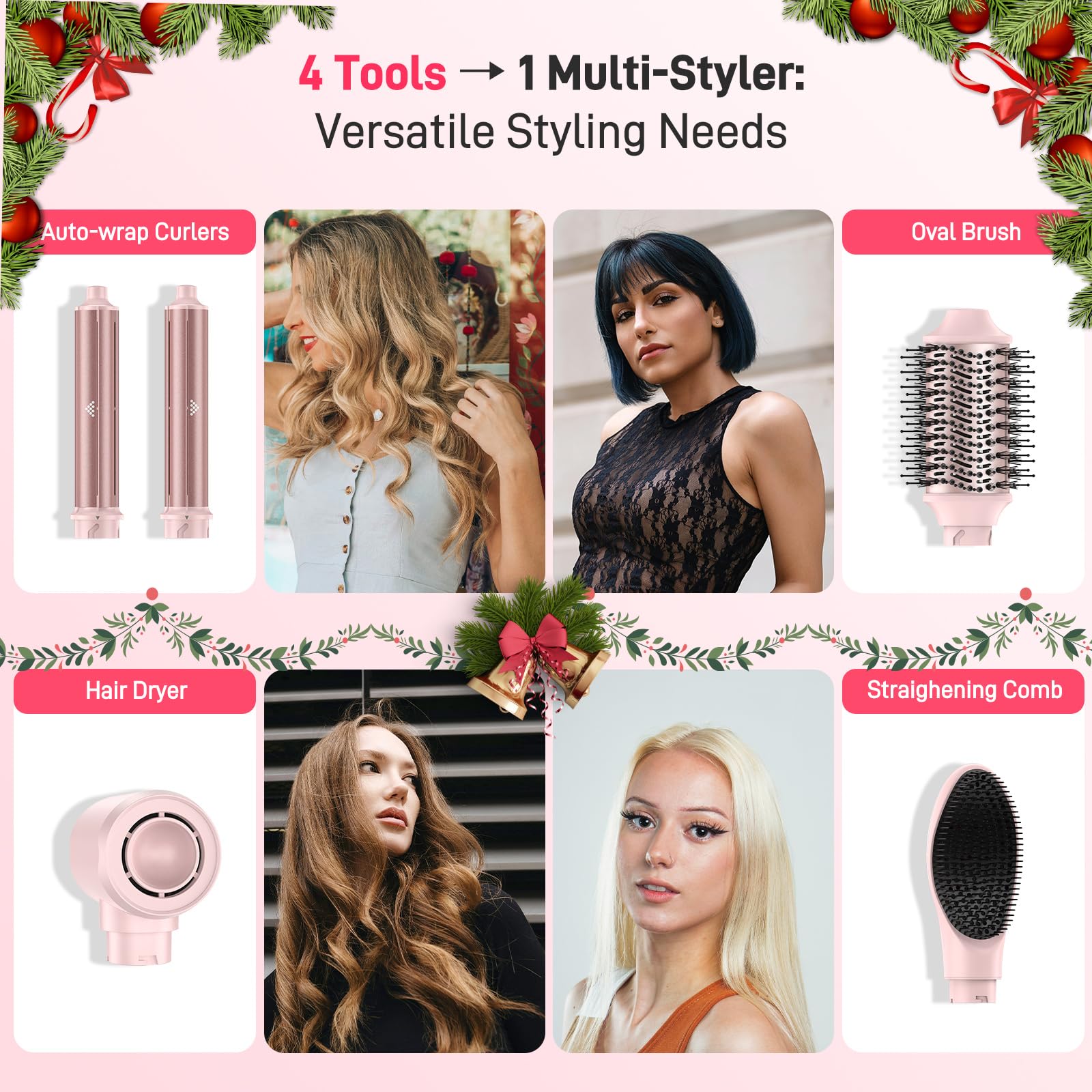 MESCOMB multi functional travel hair dryer showing the 110000 RPM high speed motor base