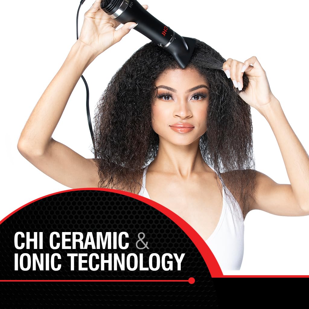 The paddle smoothing brush attachment for the CHI ionic hair dryer designed to create sleek styles.