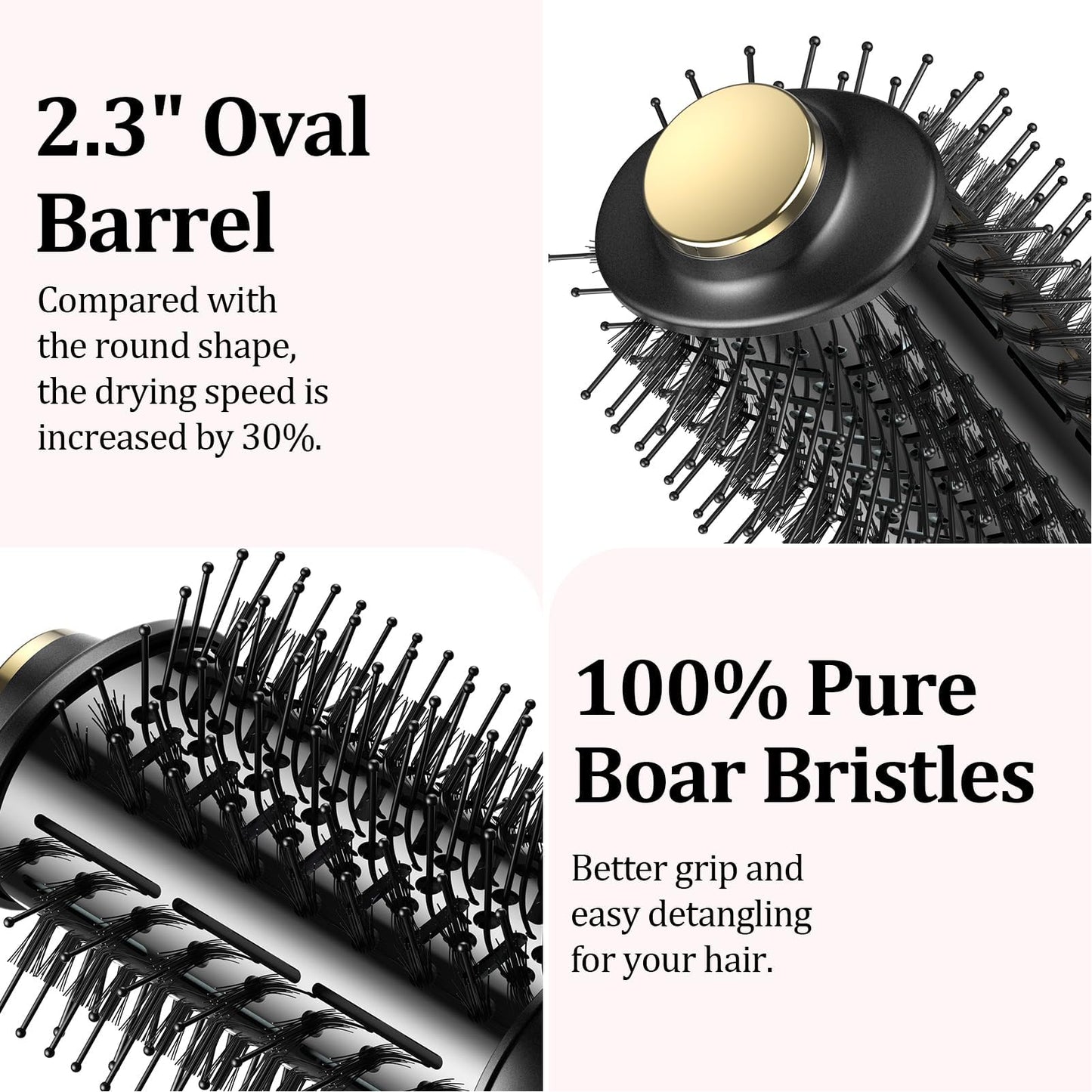 ANGILALA international hair volumizer with the included European plug adapter detached alongside it.