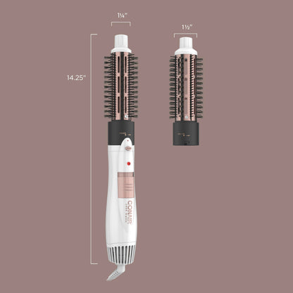 Conair one thousand watt thermal brush attachment designed for adding volume to fine hair.