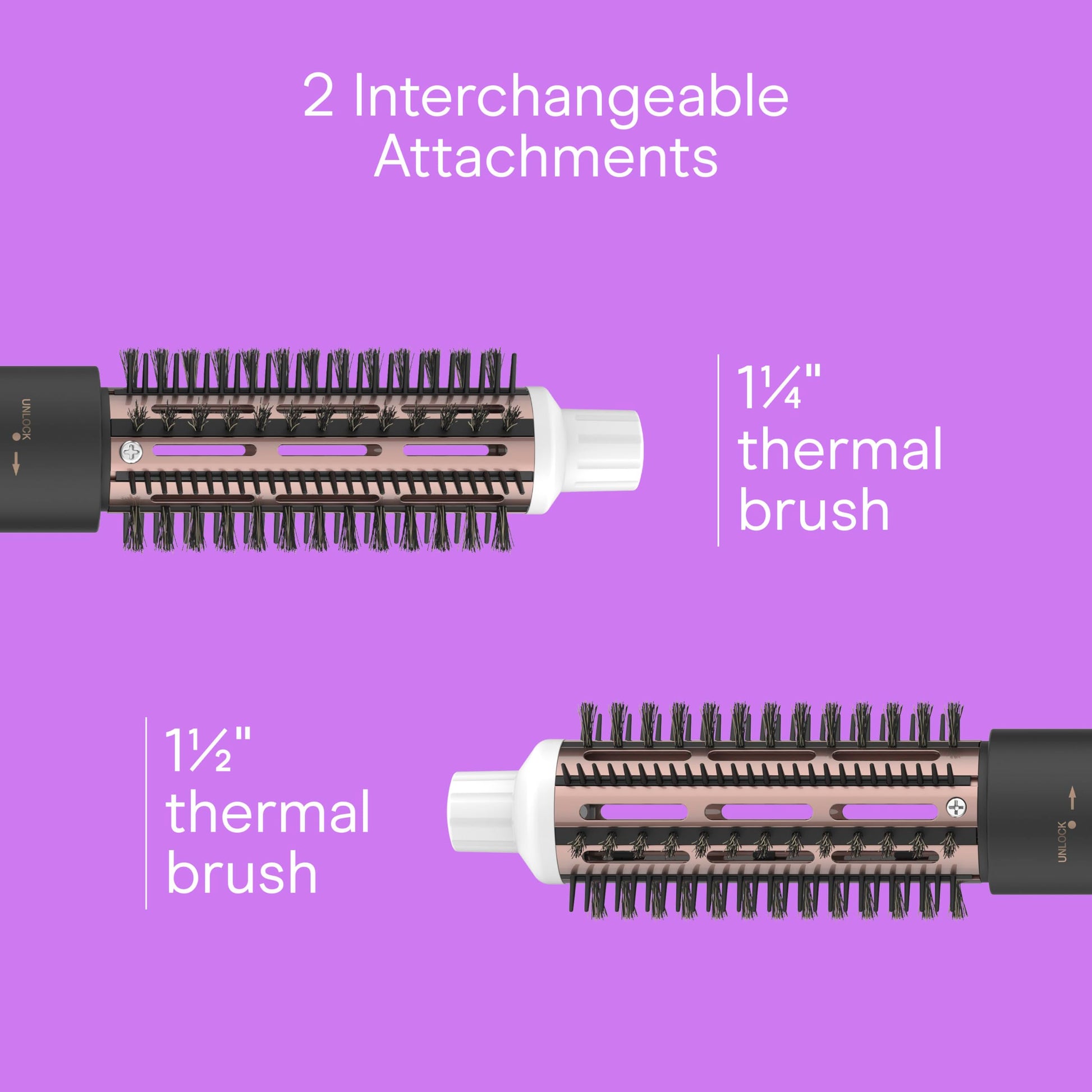 Conair ceramic styling tool showing the close-up texture of the heat-resistant brush bristles.