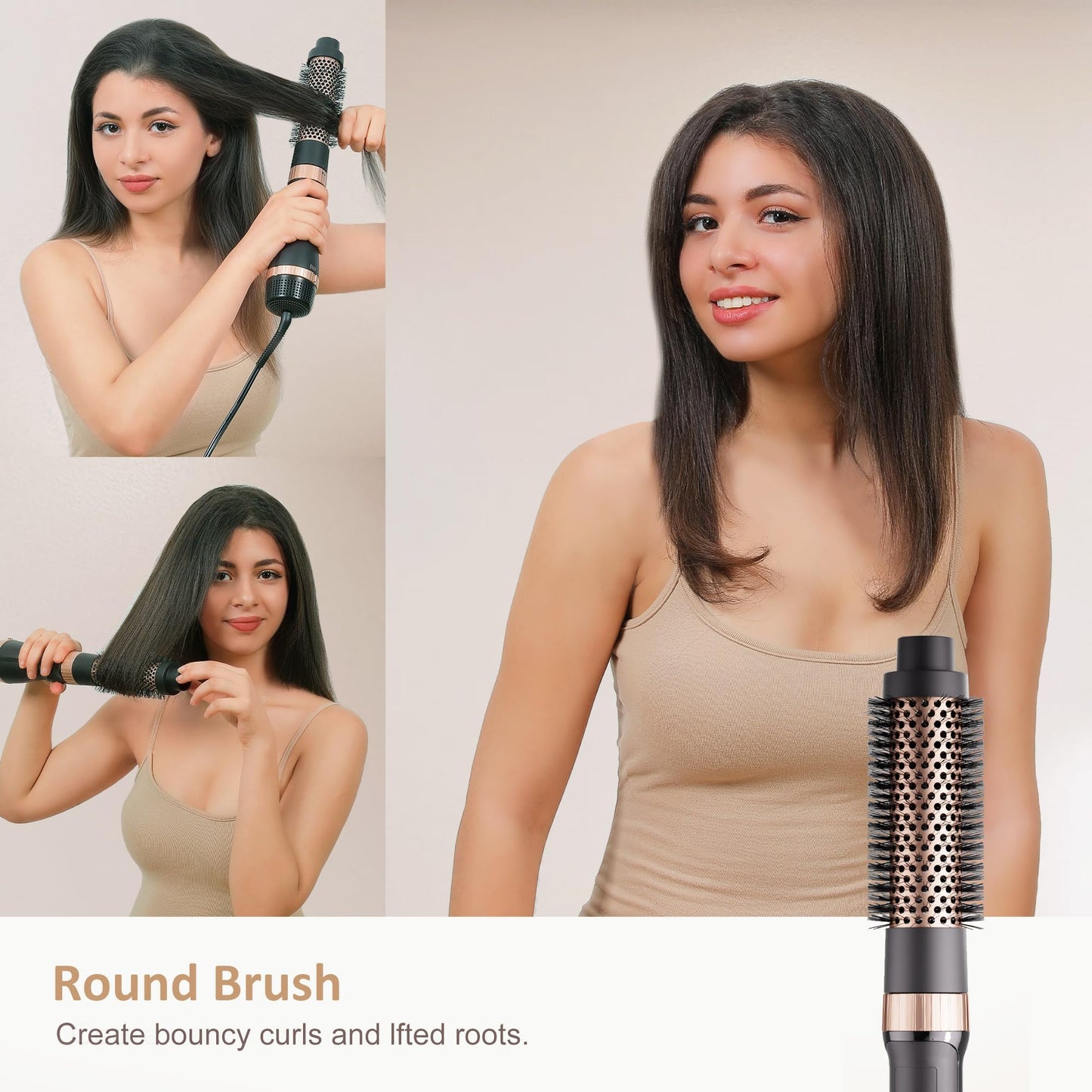 DAILYLIFE multi hair styler showcasing the three heat speed settings control knob and swivel cord