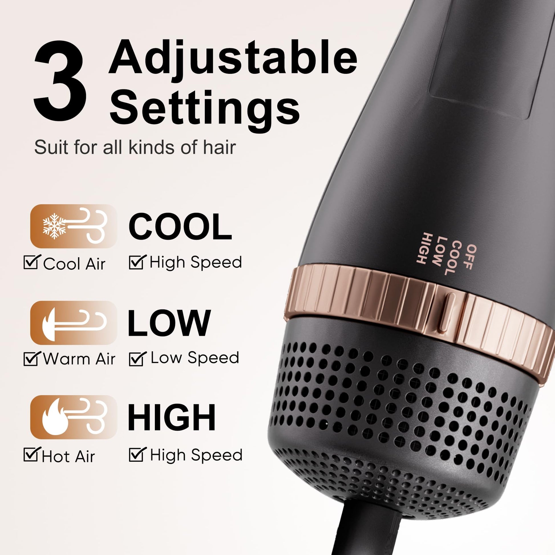 DAILYLIFE hair styling tool set highlighting the automatic safety plug and protective packaging layout