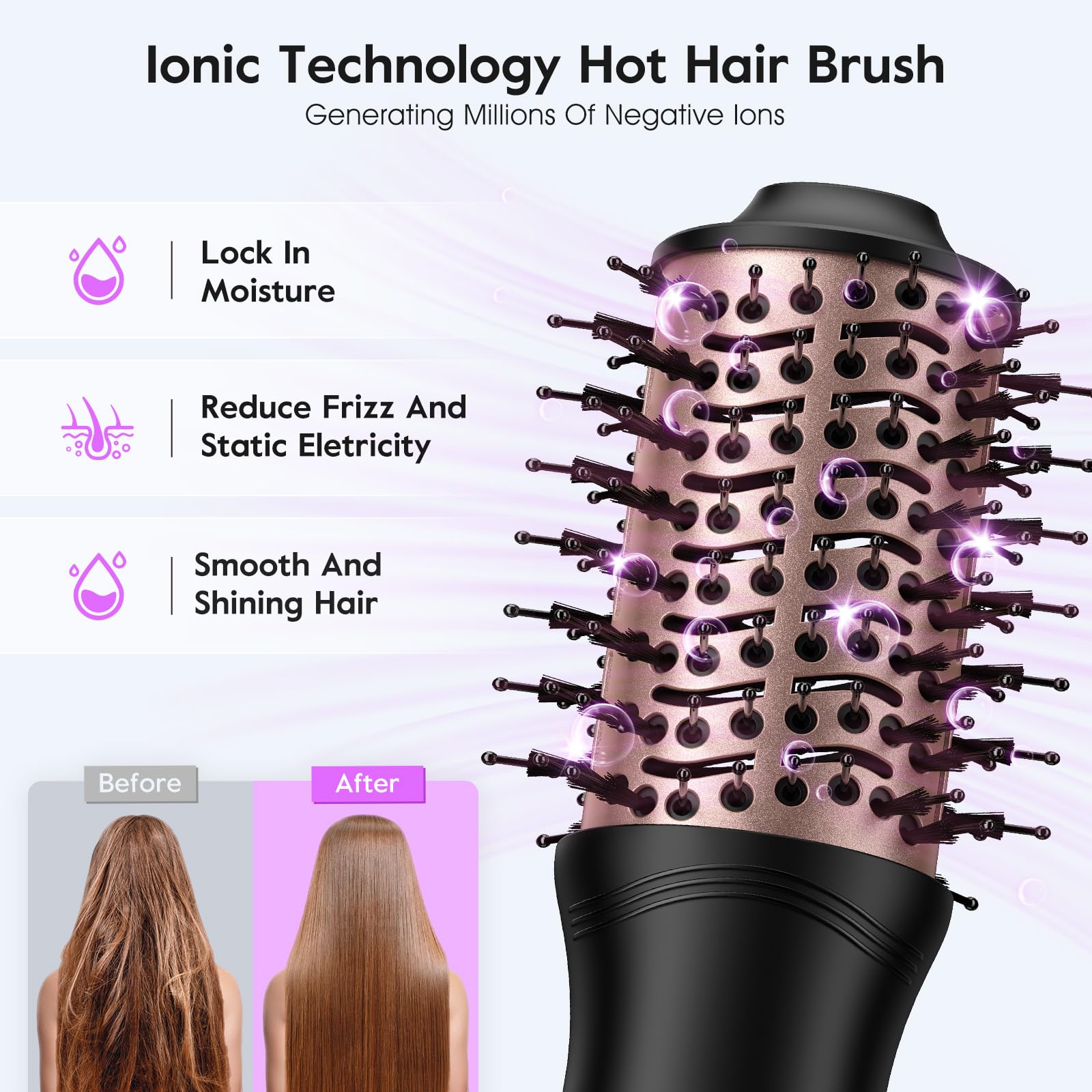 Slopehill international travel hair tool displaying the three hundred and sixty degree ventilated airflow design.