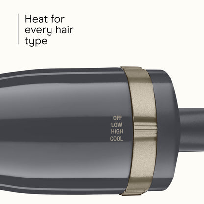 Conair InfinitiPro styling tool showcasing the multidirectional rotation buttons and power switch.