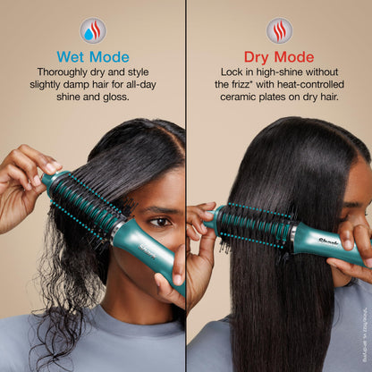 The complete retail packaging of the authentic USA imported Shark Glossi hot air brush.